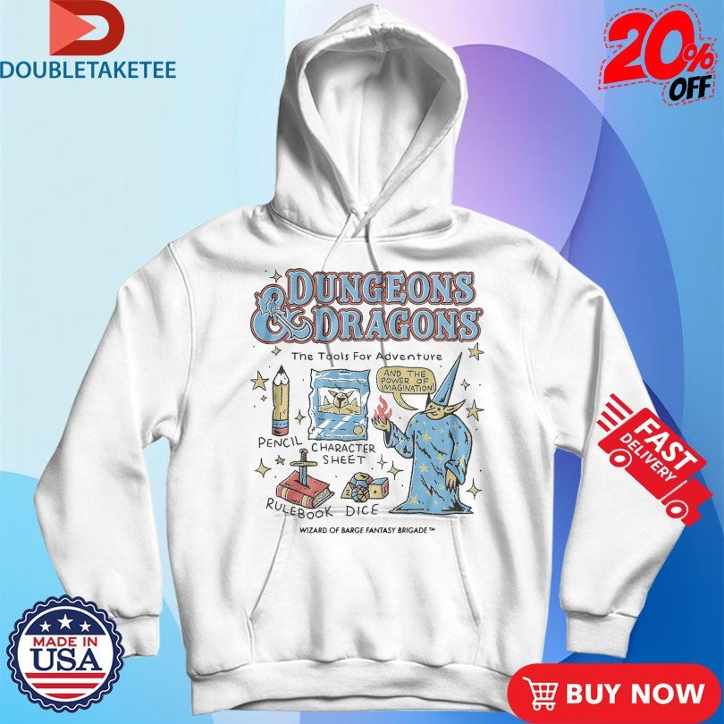 Official Dungeons And Dragons The Tools For Adventure Wizard Of Barge Shirts