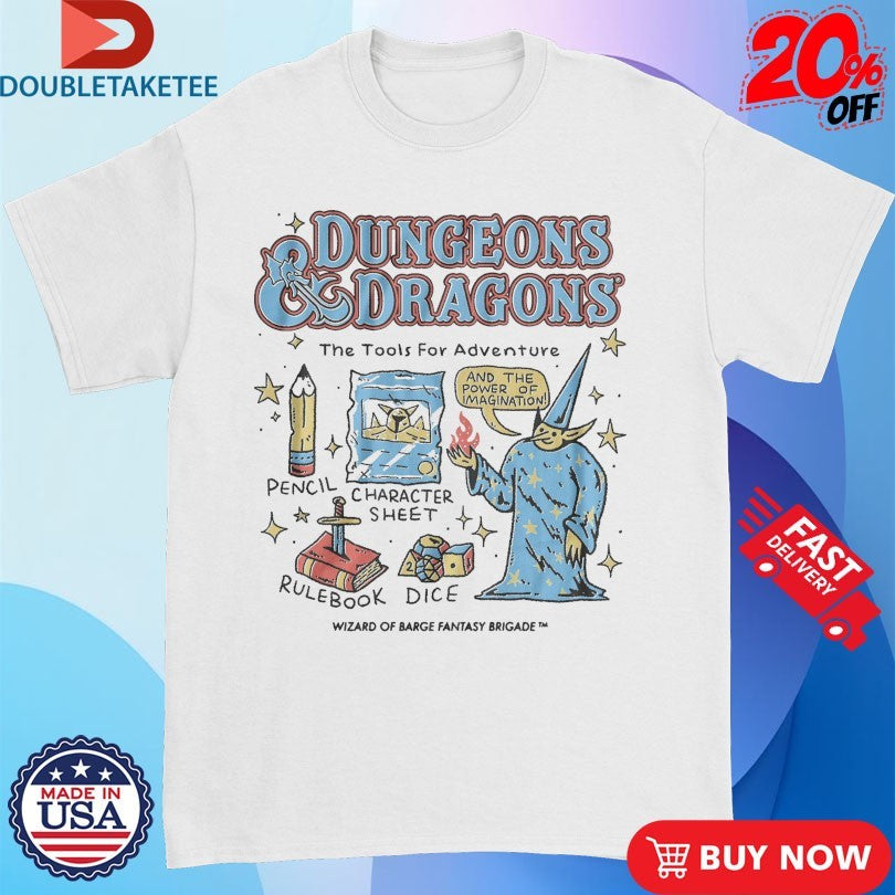 Official Dungeons And Dragons The Tools For Adventure Wizard Of Barge Shirts