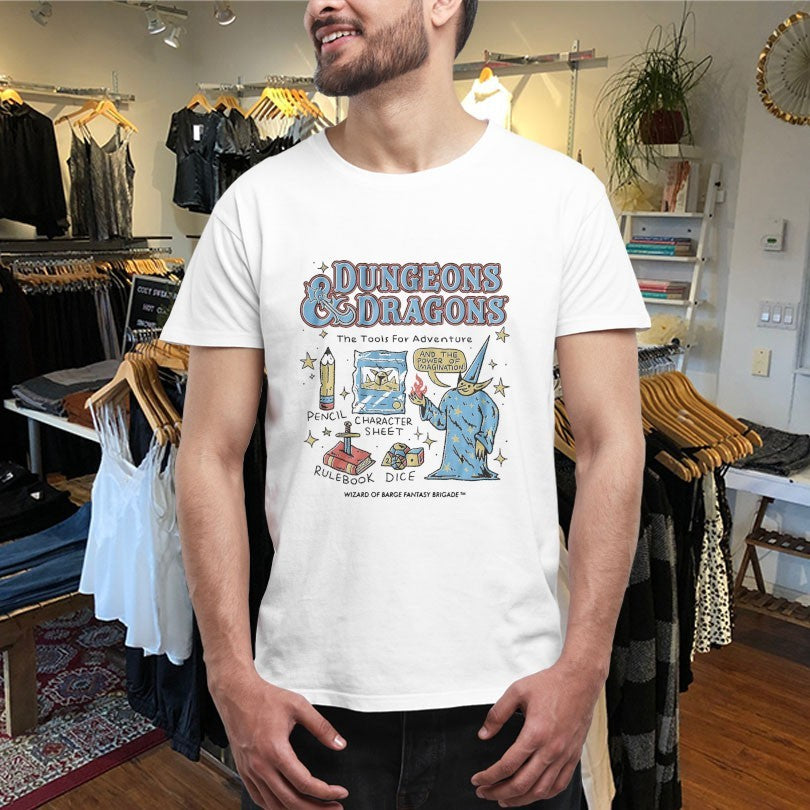 Official Dungeons And Dragons The Tools For Adventure Wizard Of Barge Shirts