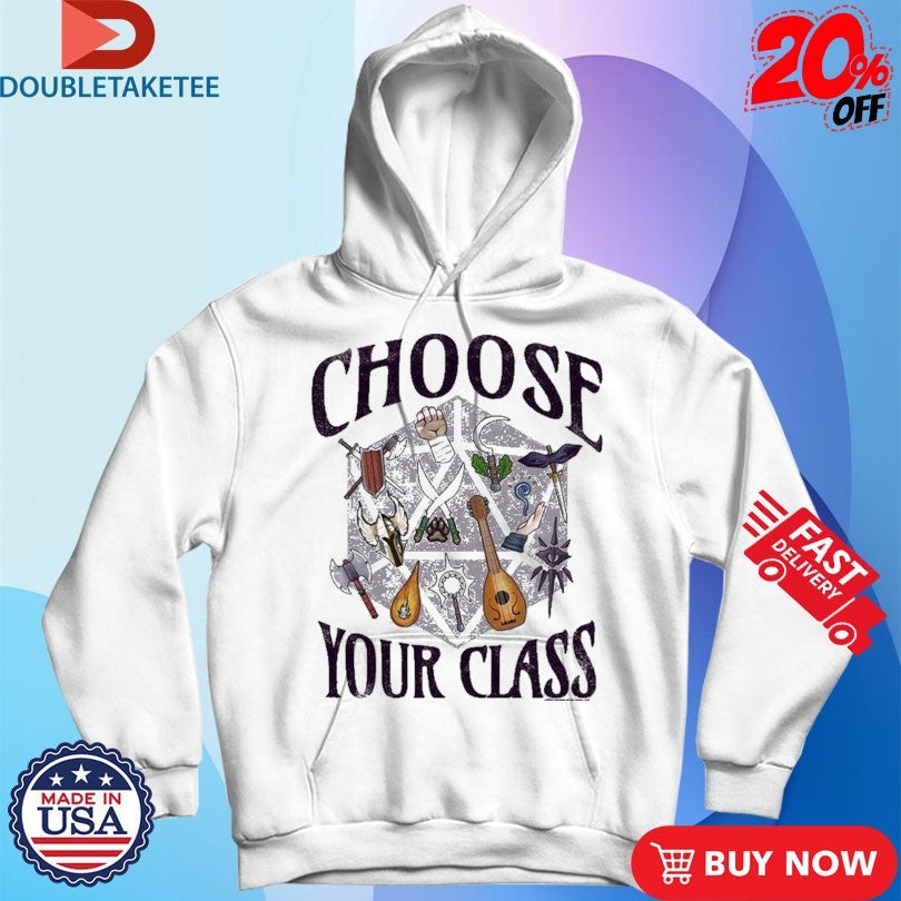 Official Dungeons &amp; Dragons Choose Your Class Shirts
