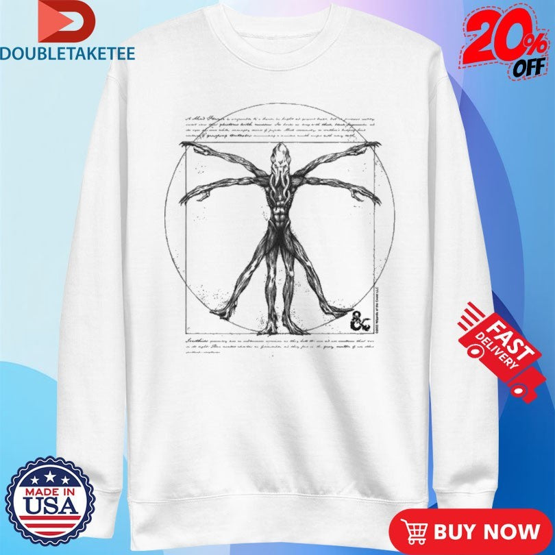 Official Dungeons &amp; Dragons The Mind Flayer Anatomy Shirts
