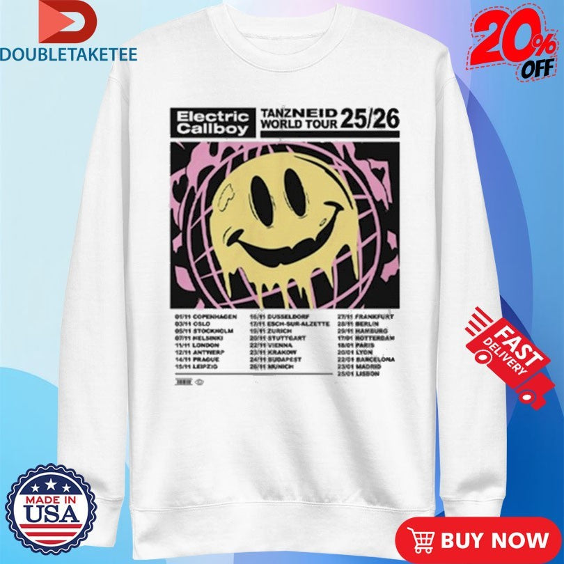 Official Electric Callboy Tanzneid World Tour ’25 2026 Dates Shirts