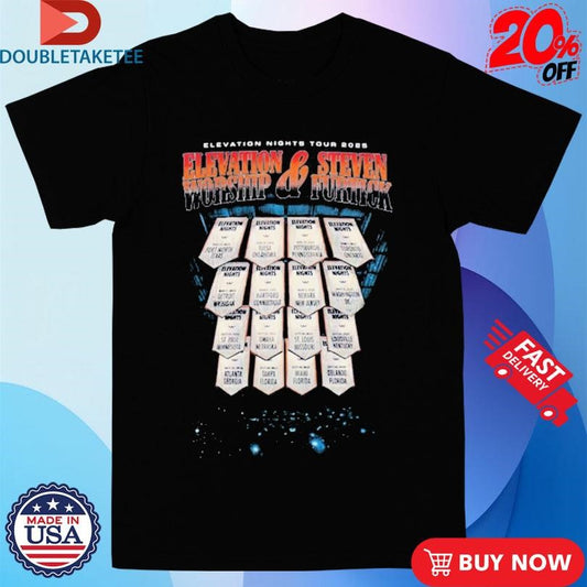 Official Elevation Worship And Steven Furtick Elevation Nights Tour 2025 Shirts