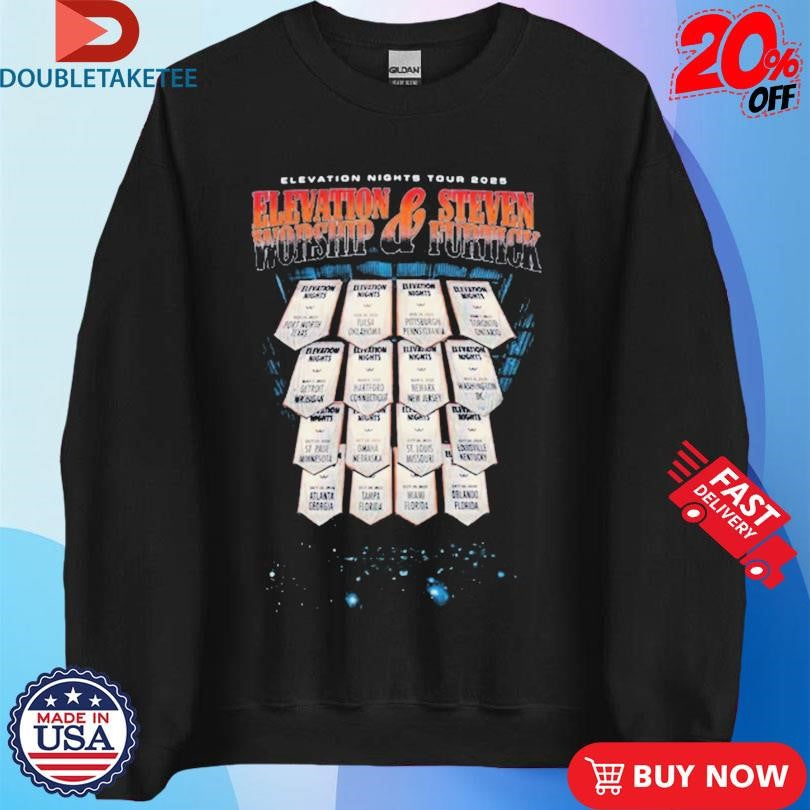 Official Elevation Worship And Steven Furtick Elevation Nights Tour 2025 Shirts