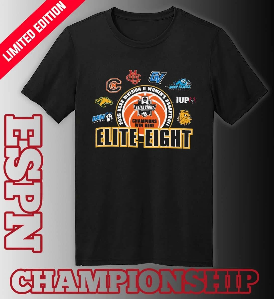 Official Elite Eight 2026 NCAA Division II Women’s Basketball Championship T-Shirt