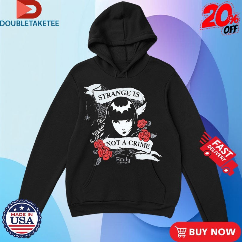 Official Emily The Strange Is Not A Crime Rose Shirts