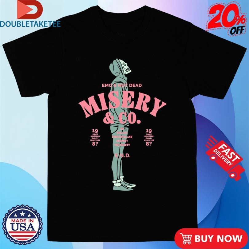 Official Emo’s Not Dead Misery &amp; Co Shirts