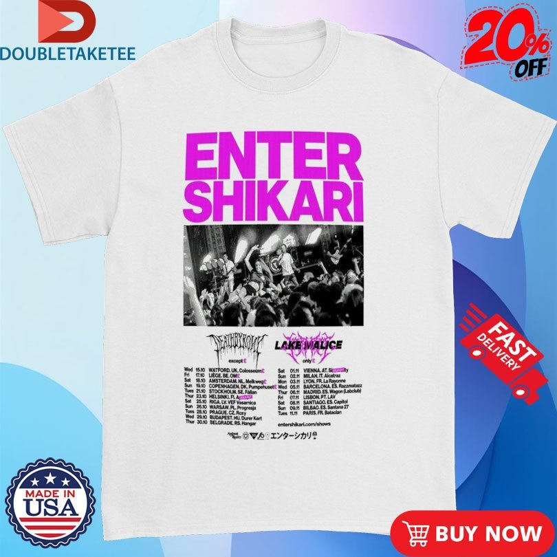 Official Enter Shikari October &amp; November Tour 2025 Dates Shirts