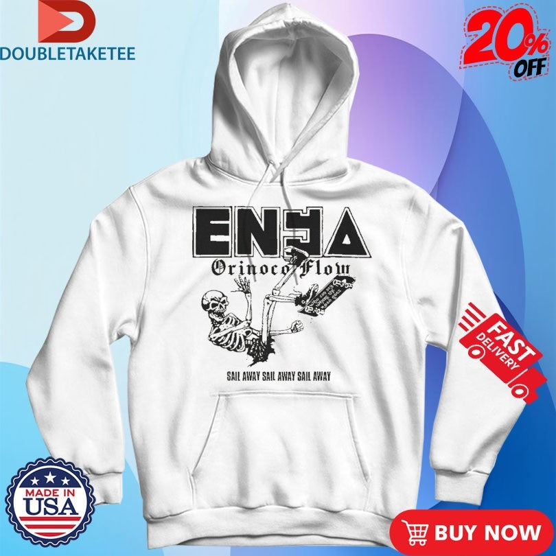 Official Enya Orinoco Flow Sail Away JFA Punk Skeleton Skate Shirts