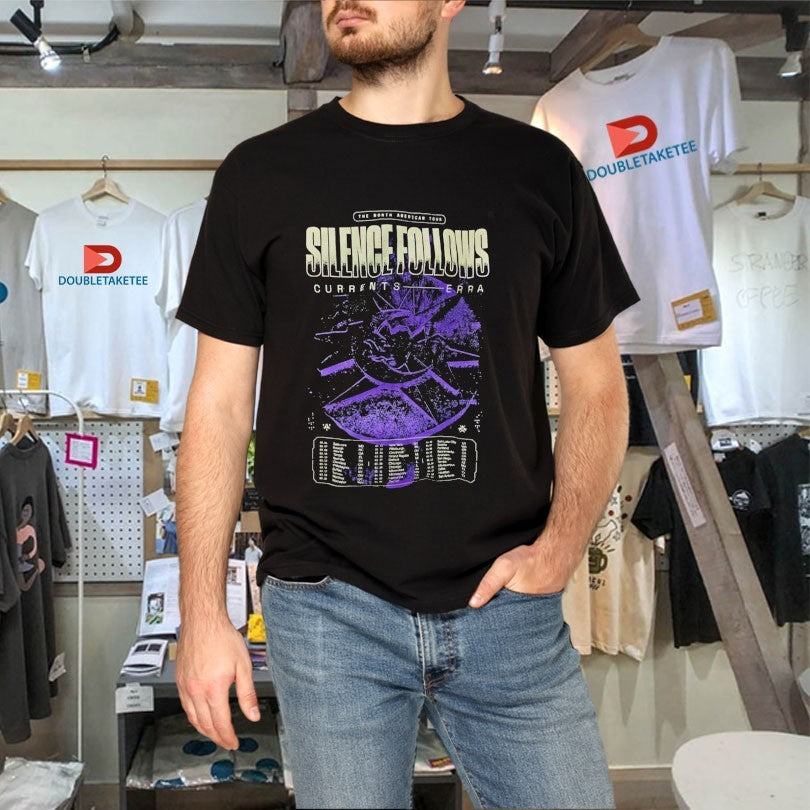 Official Erra Silence Follows North American Tour 2026 Pink Star With Dates Shirts