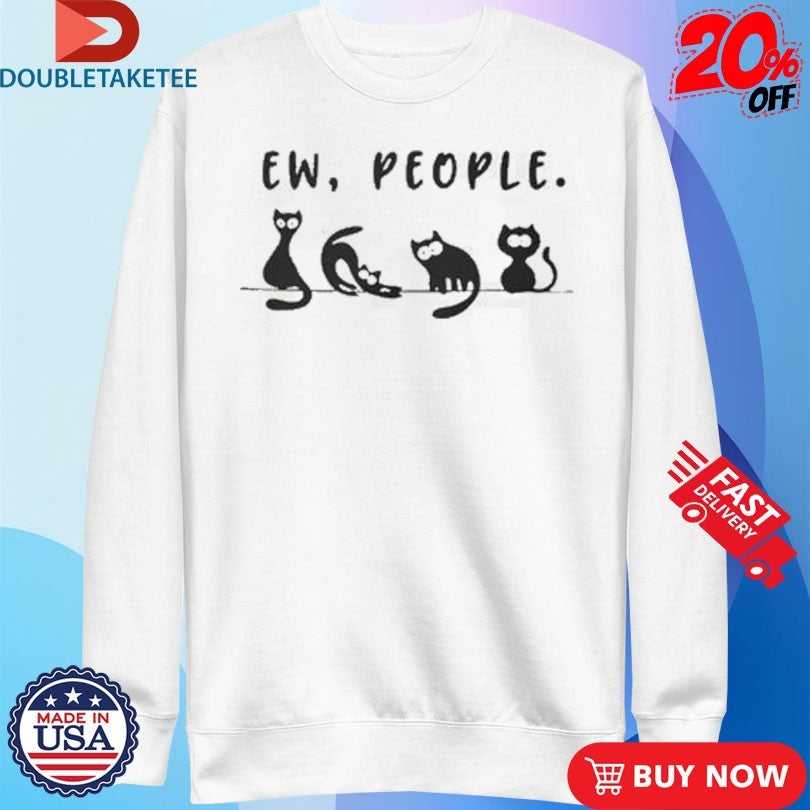 Official Ew People Black Cat Shirts