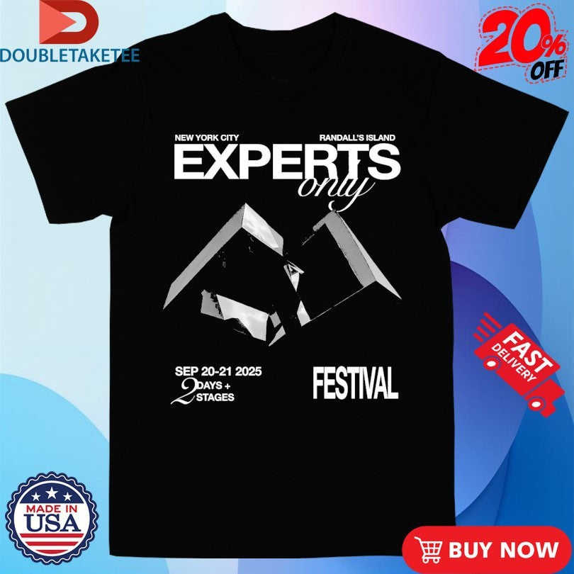 Official Experts Only Festival NYC Randall’s Island 2 Days Stages 2025 Shirts