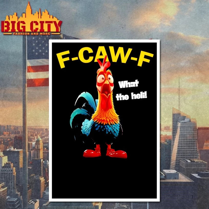 Official F-Caw-F Chicken What The Heli shirts