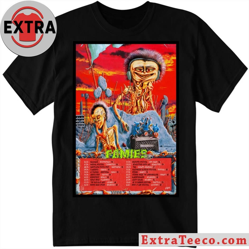 Official FOAMIES EU 2026 Tour Poster Shirt