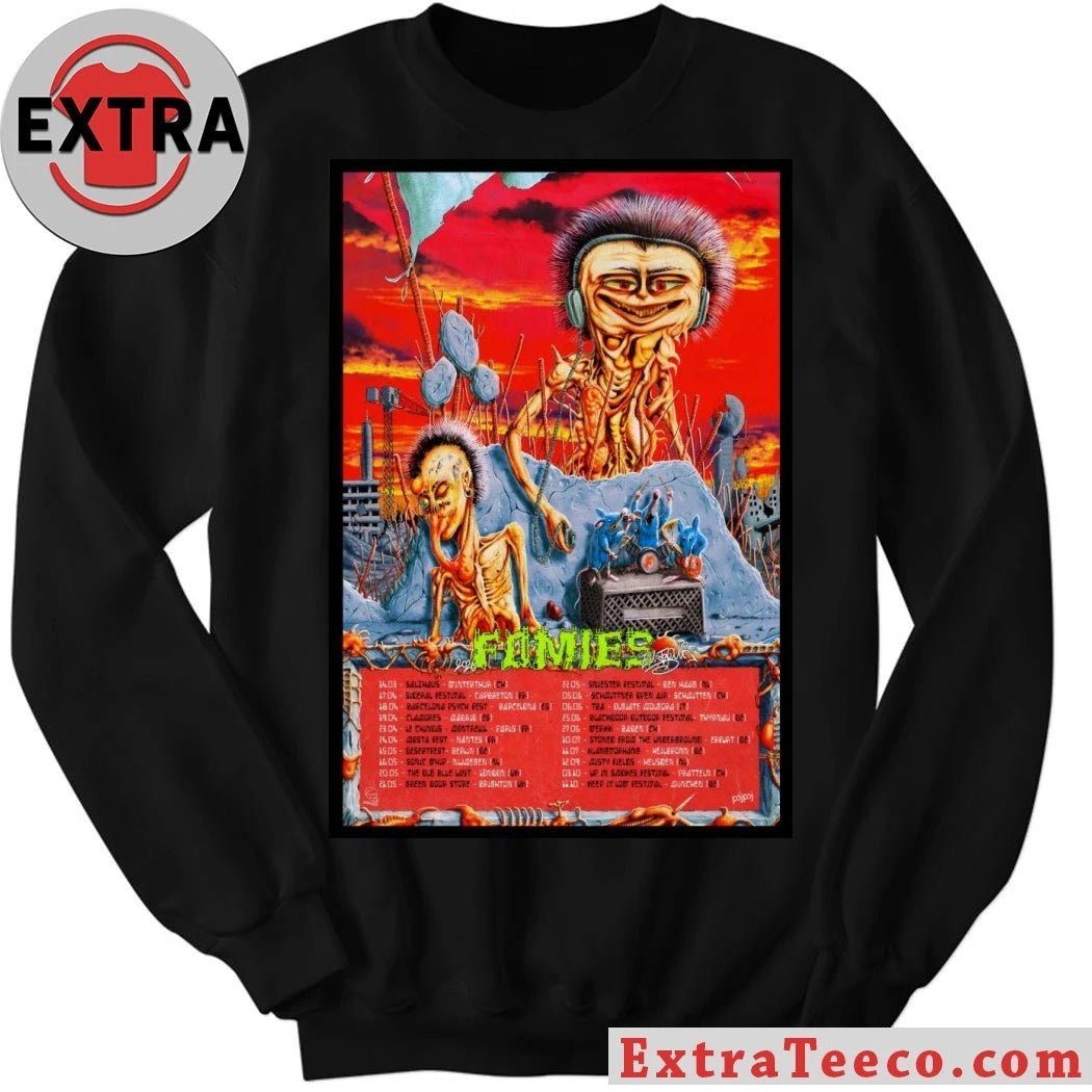 Official FOAMIES EU 2026 Tour Poster Shirt