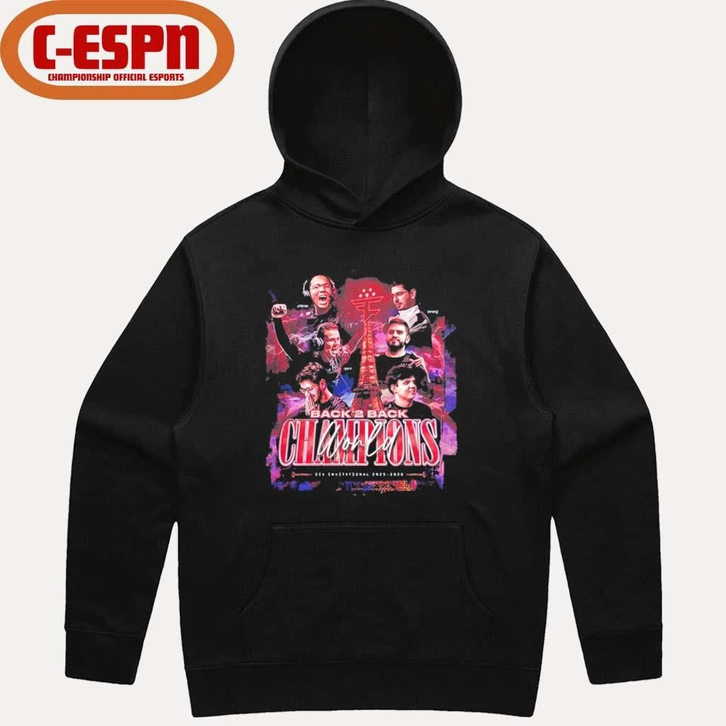 Official FaZe Clan Back 2 Back World Champions Six Invivational Shirt
