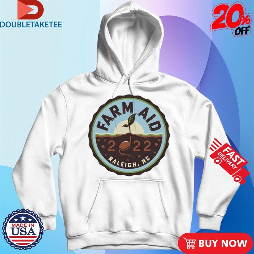 Official Farm Aid 2022 Raleigh NC Concert Logo Shirts