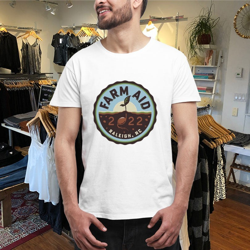 Official Farm Aid 2022 Raleigh NC Concert Logo Shirts