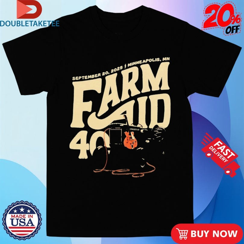 Official Farm Aid 40 Tractor Amp Minneapolis MN Shirts
