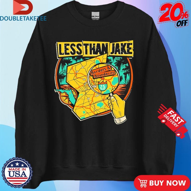 Fat Wreck Chords Less Than Jake Borders And Boundaries Shirts