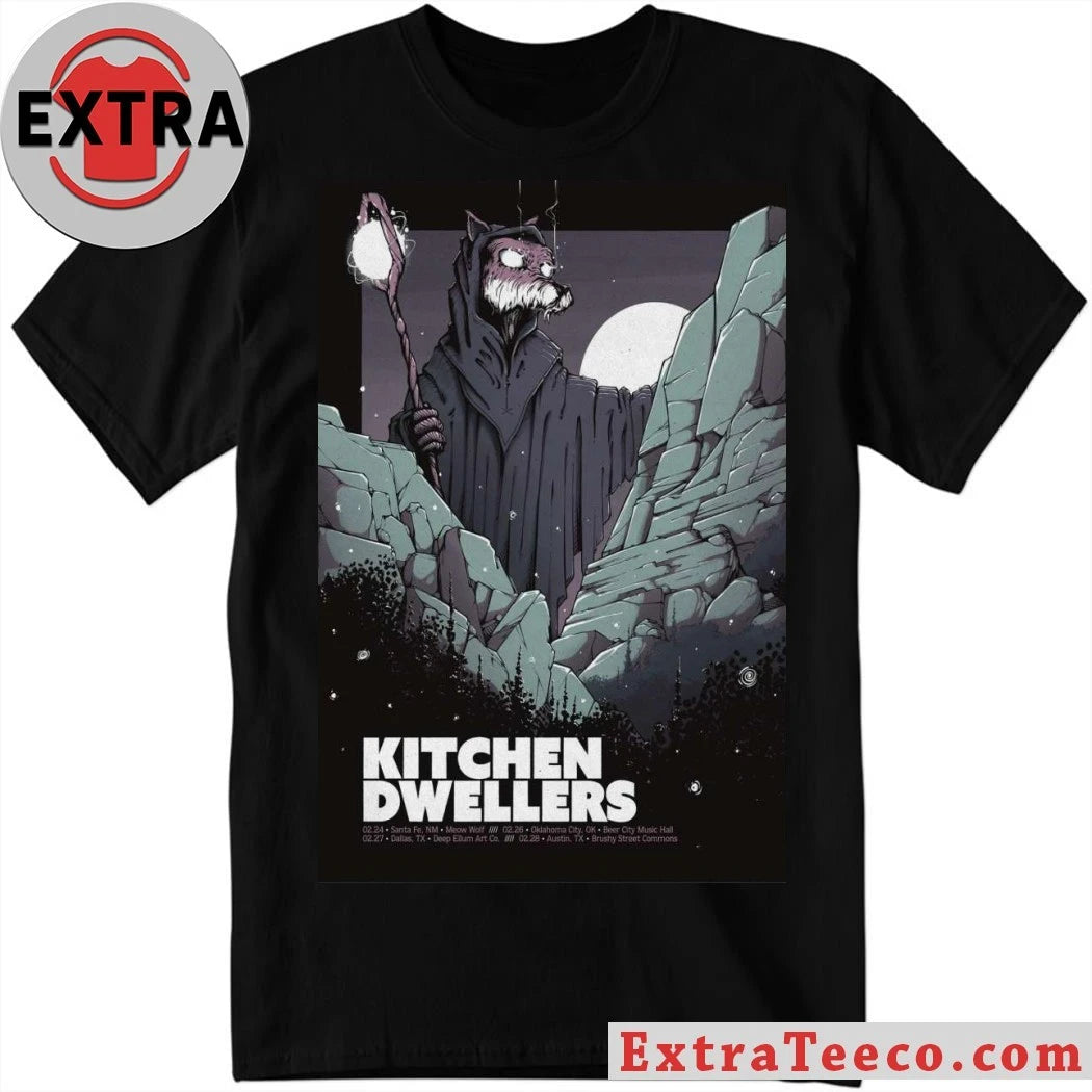Official Feb 28 2026 Kitchen Dwellers Poster Austin, TX Shirt
