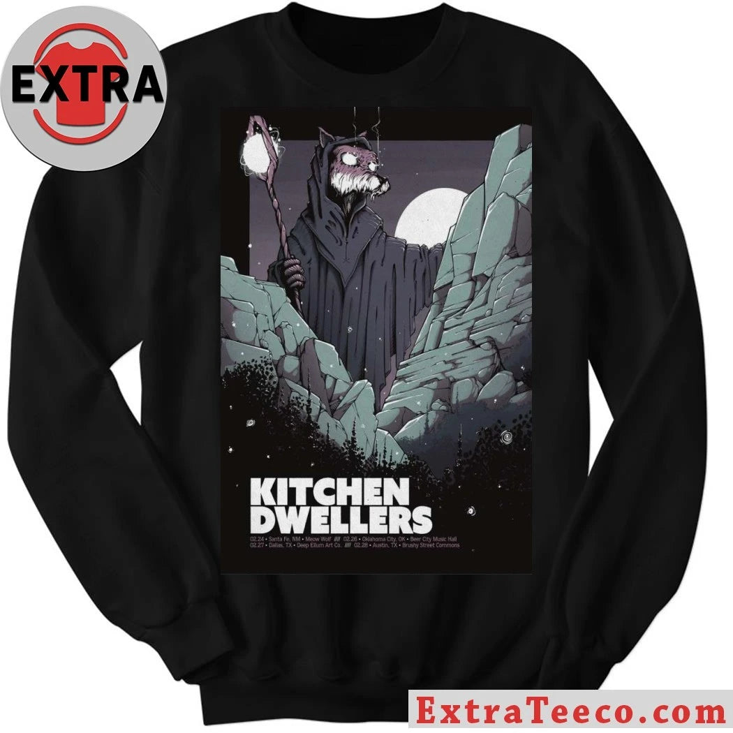 Official Feb 28 2026 Kitchen Dwellers Poster Austin, TX Shirt