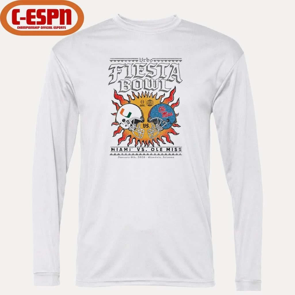 Official Fiesta Bowl Miami Vs Ole Miss Solar Standoff T-Shirt