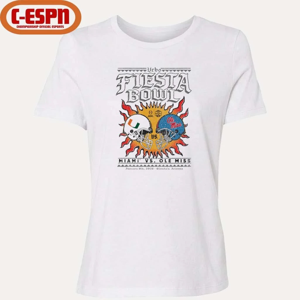 Official Fiesta Bowl Miami Vs Ole Miss Solar Standoff T-Shirt