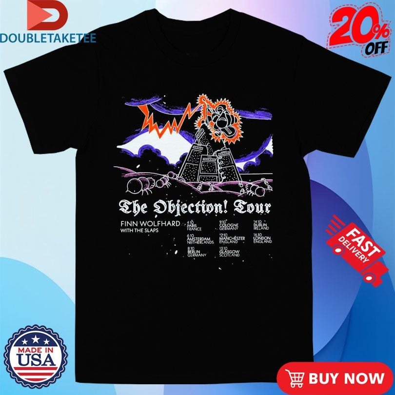 Official Finn Wolfhard The Objection! EU UK Tour 2025 Shirts
