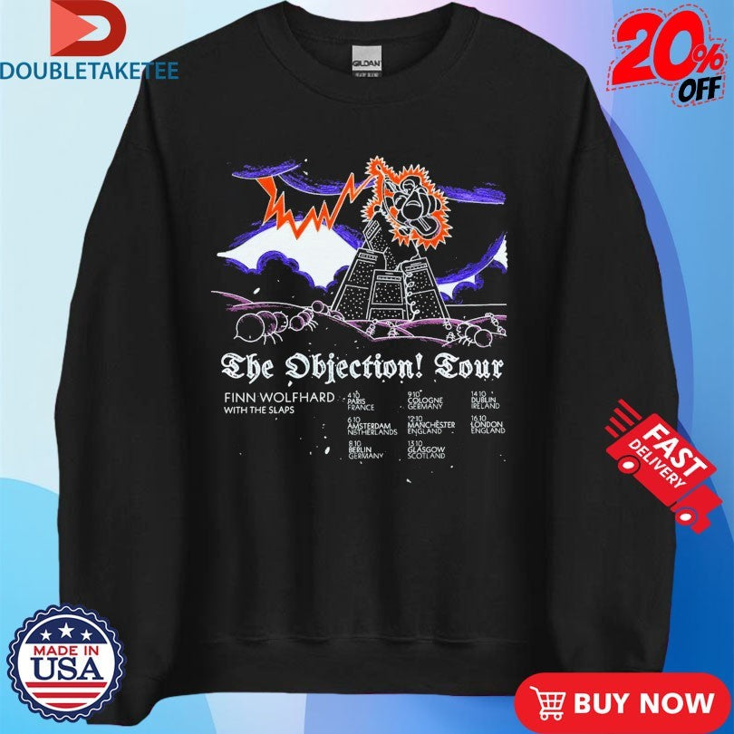Official Finn Wolfhard The Objection! EU UK Tour 2025 Shirts