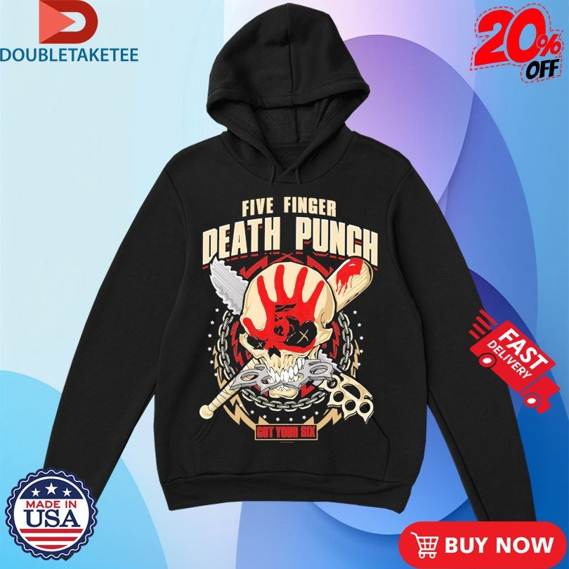 Official Five Finger Death Punch Got Your Six Zombie Kill Shirts