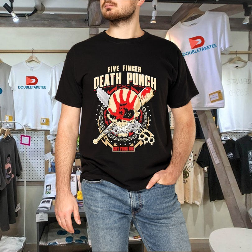 Official Five Finger Death Punch Got Your Six Zombie Kill Shirts