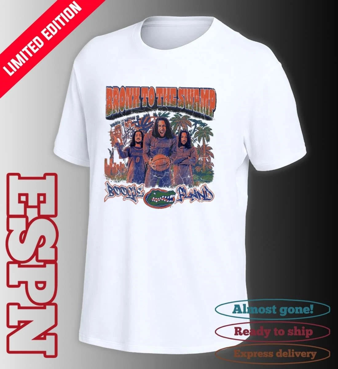Official Florida Gators Men’s Basketball Bronx To The Swamp Shirt