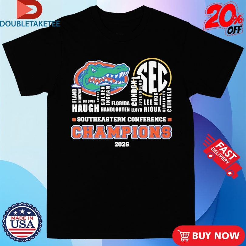 Official Florida Gators SEC Champions 2026 Names Players Shirts