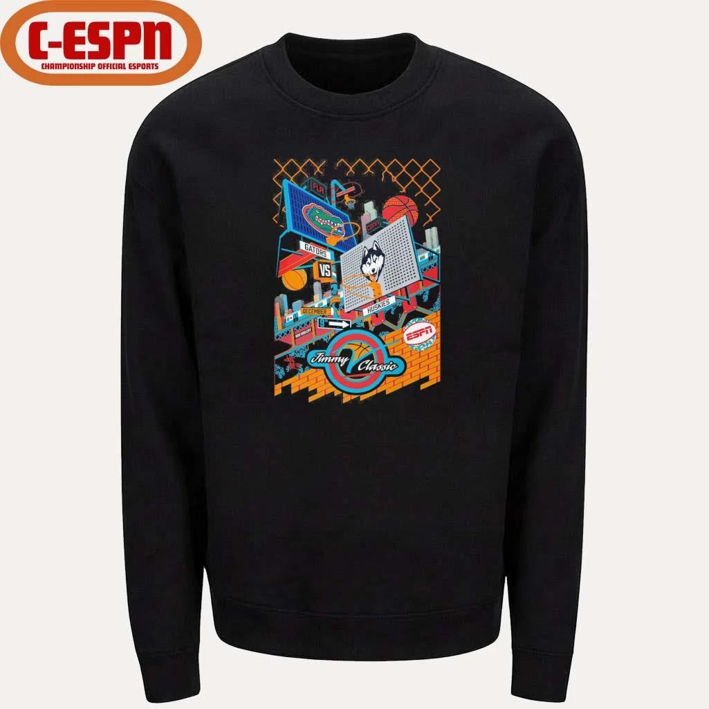 Official Florida vs UCONN 2025 Jimmy V Classic Basketball Shirt