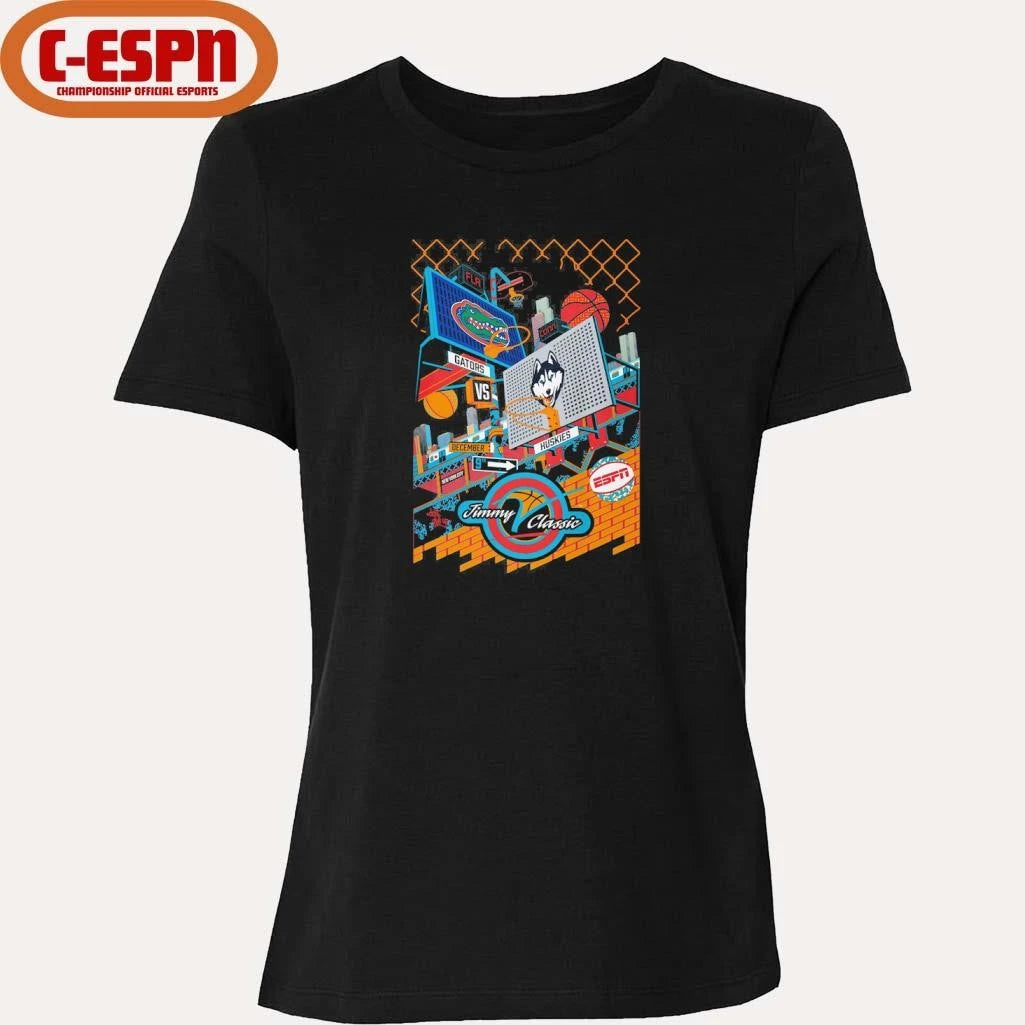 Official Florida vs UCONN 2025 Jimmy V Classic Basketball Shirt
