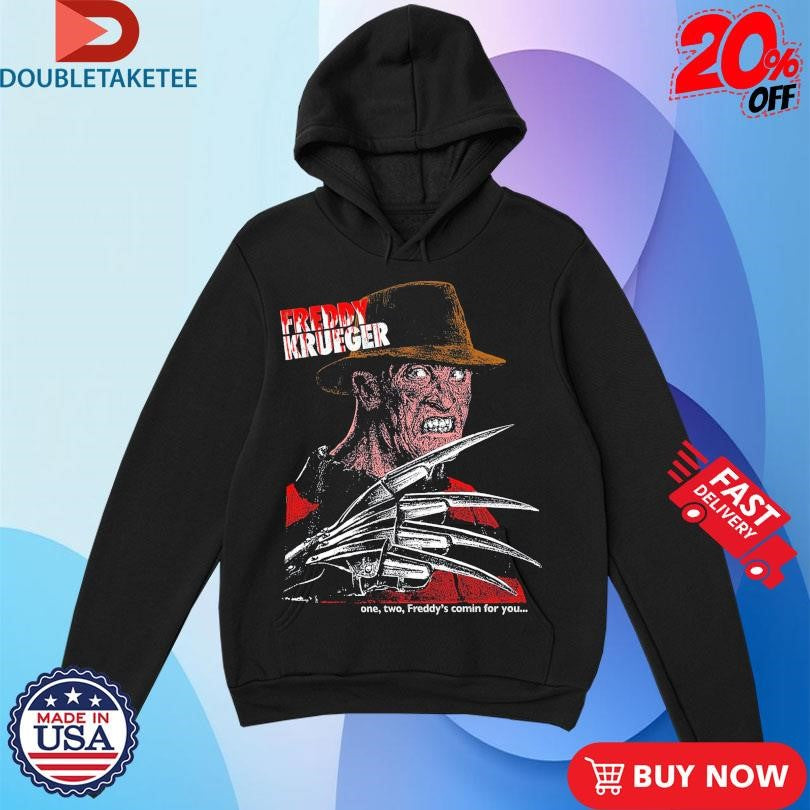 Official Freddy Krueger One Two Freddy’s Comin For You Nightmare Shirts