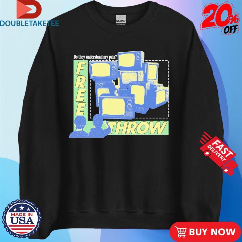 Official Free Throw Do They Understand My Pain TV Kids Shirts