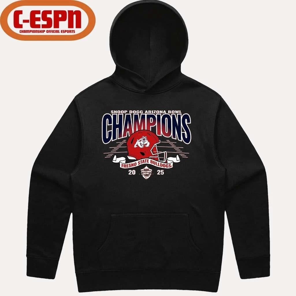 Official Fresno State Bulldogs Football 2025 Arizona Bowl Champions Shirt