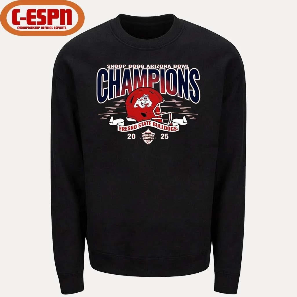 Official Fresno State Bulldogs Football 2025 Arizona Bowl Champions Shirt