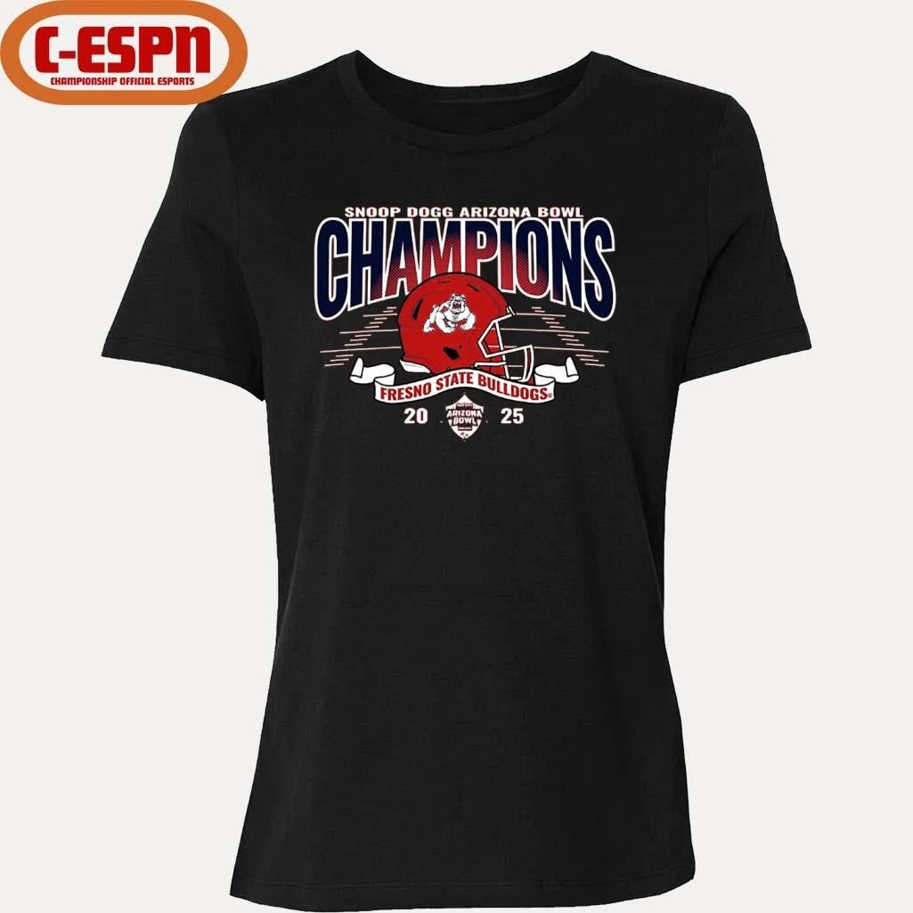 Official Fresno State Bulldogs Football 2025 Arizona Bowl Champions Shirt