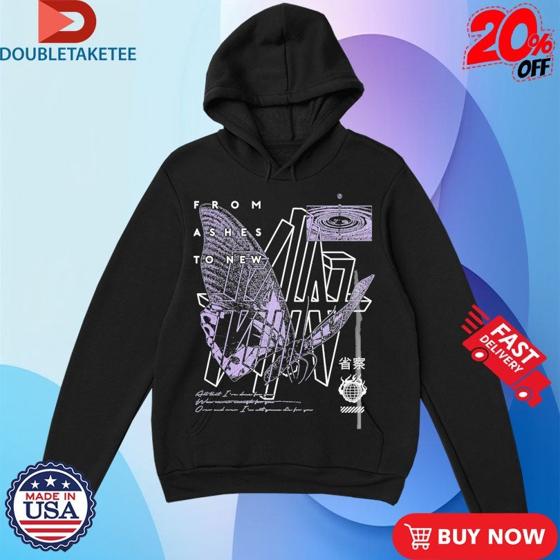 From Ashes To New All I Want For Christmas Is You Butterfly T-shirts