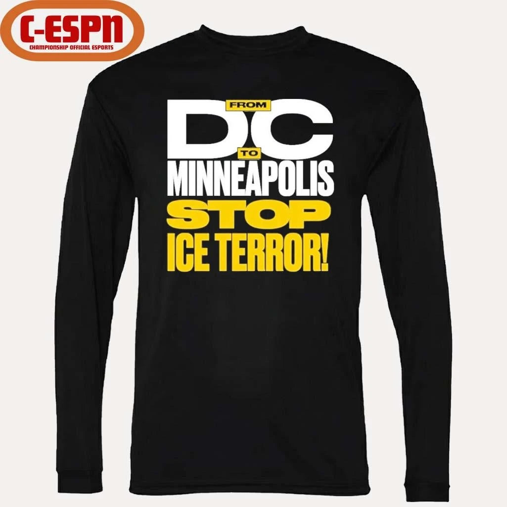 Official From DC To Minneapolis Stop Ice Terror T-Shirt