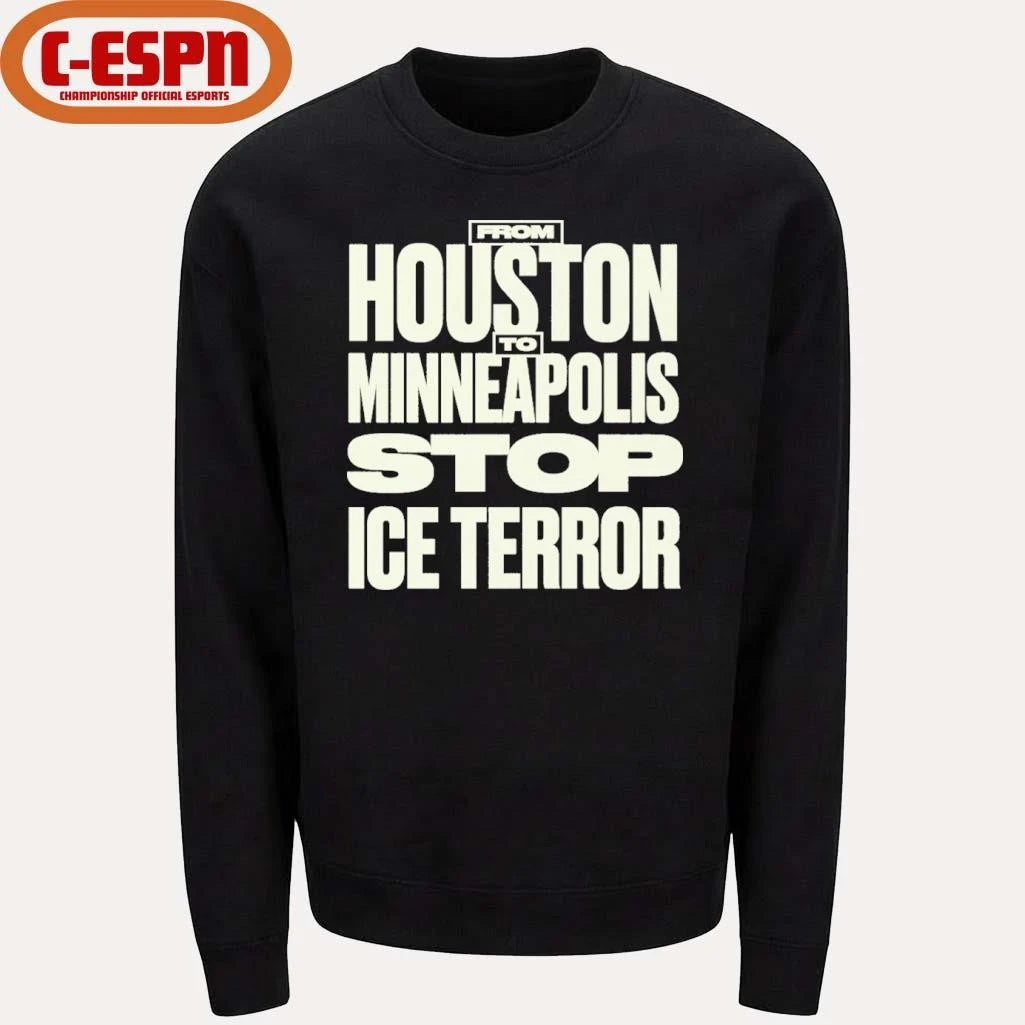 Official From Houston Minneapolis Stop Ice Terror T-Shirt