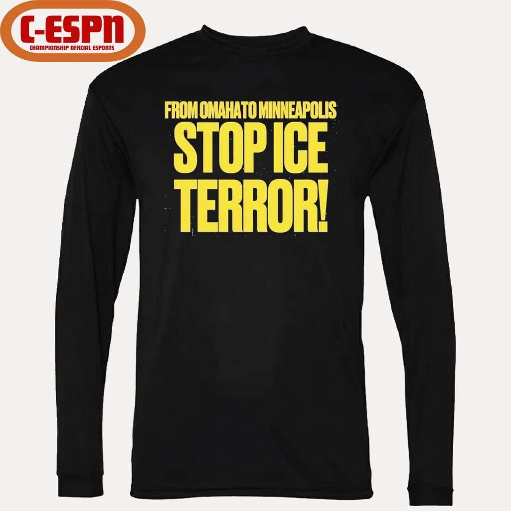 Official From Omaha To Minneapolis Stop Ice Terror T-Shirt
