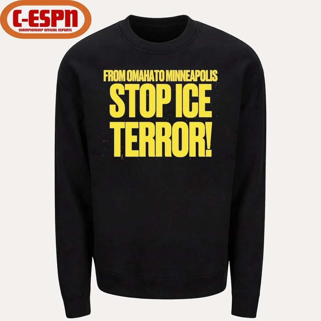 Official From Omaha To Minneapolis Stop Ice Terror T-Shirt