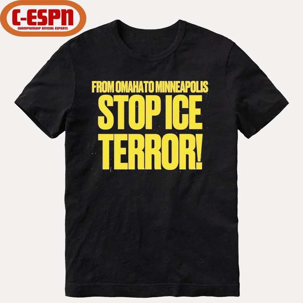 Official From Omaha To Minneapolis Stop Ice Terror T-Shirt