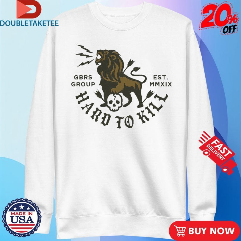 Official GBRS Group Hard To Kill Lion &amp; Skull Shirts