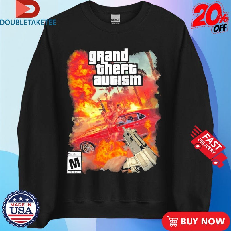 Official GTA Grand Theft Autism Shirts