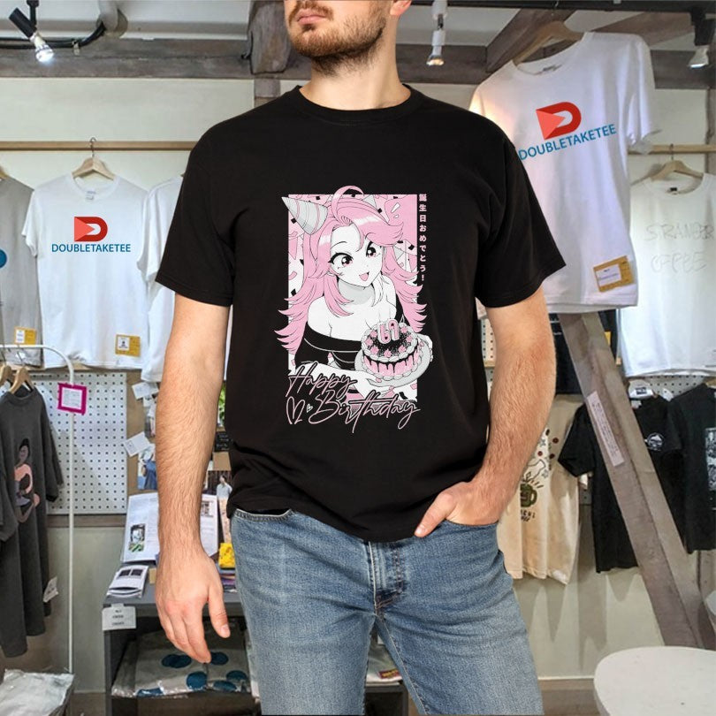 Official Gamer Supps Waifu Happy Birthday Girl Shirts